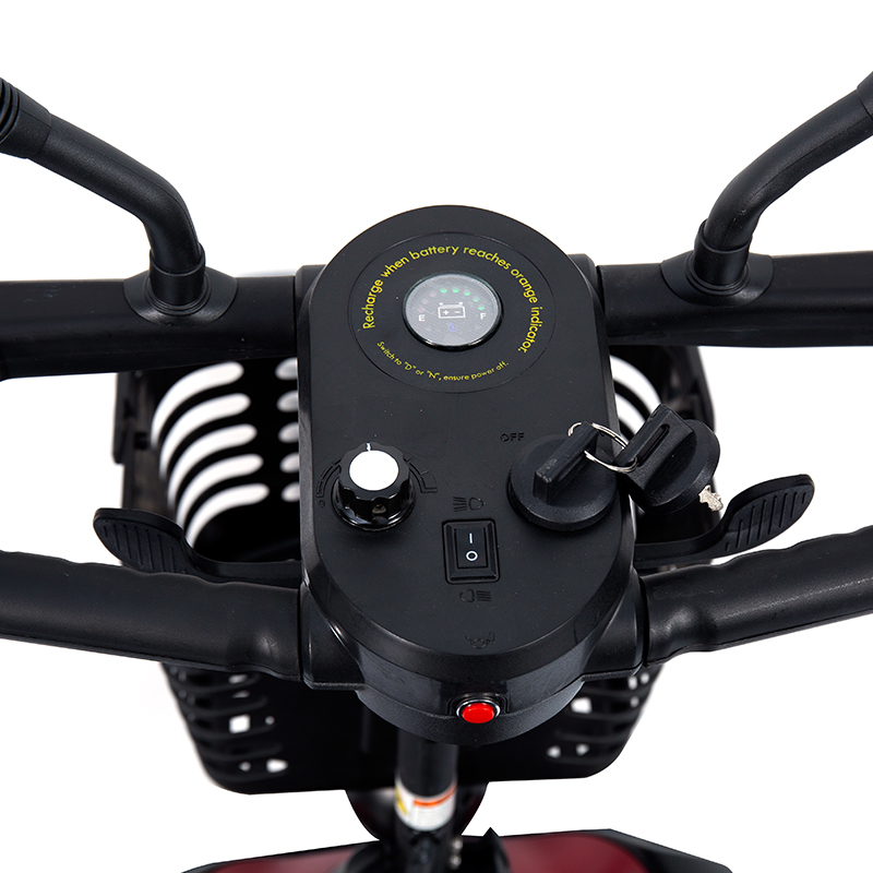 YL-07 Składana hulajnoga elektryczna z napędem elektrycznym na 4 koła i koszem