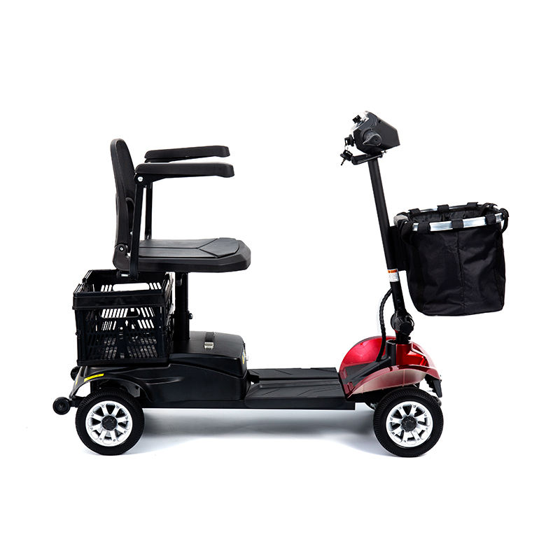 YL-02 Lekka 4-kołowa hulajnoga dla seniorów z obrotowym siedziskiem o 360°