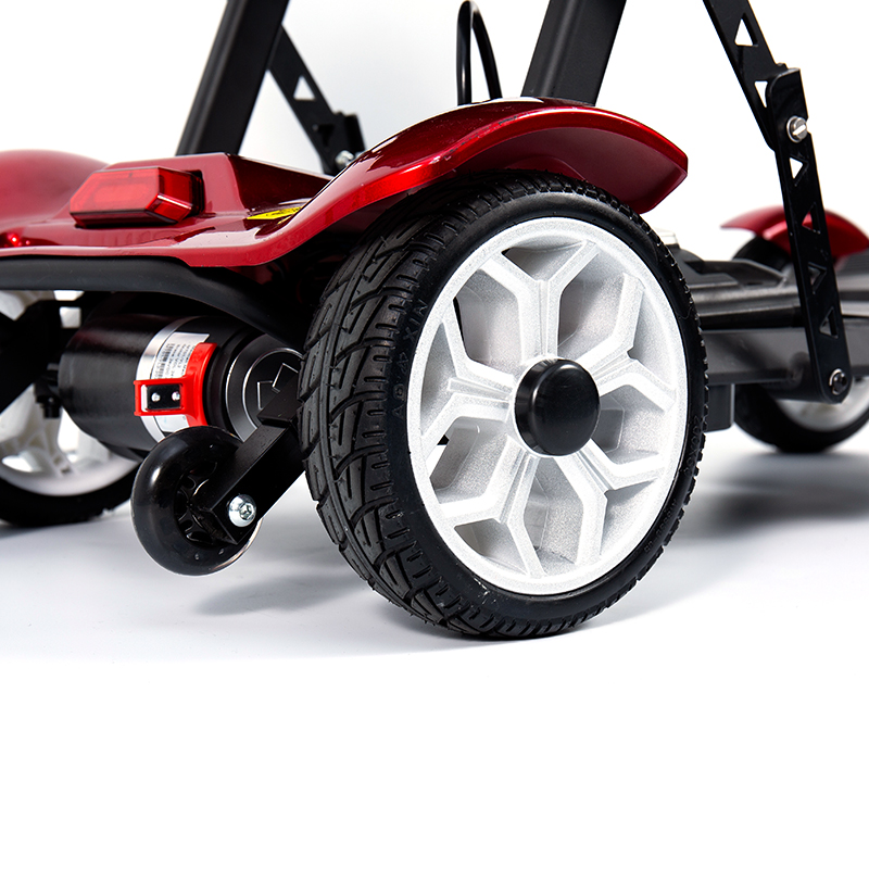 YL-211 4-kołowa turystyczna hulajnoga elektryczna dla seniorów z reflektorem LED i koszykiem