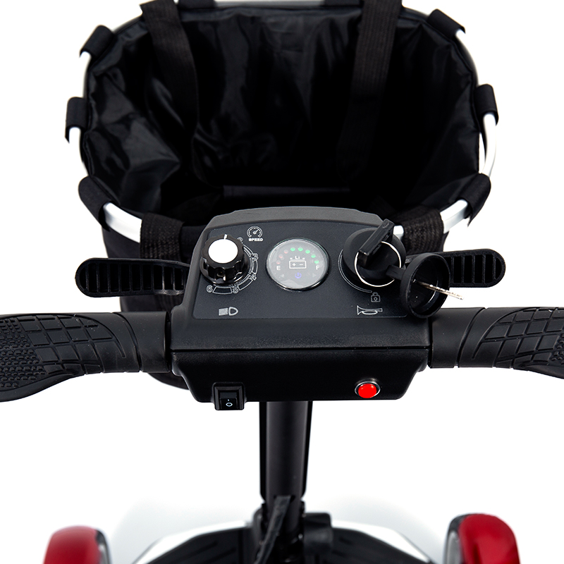 YL-211 4-kołowa turystyczna hulajnoga elektryczna dla seniorów z reflektorem LED i koszykiem